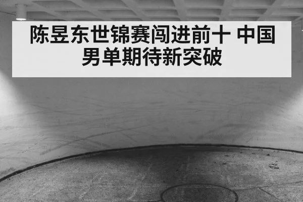 陈昱东世锦赛闯进前十 中国男单期待新突破